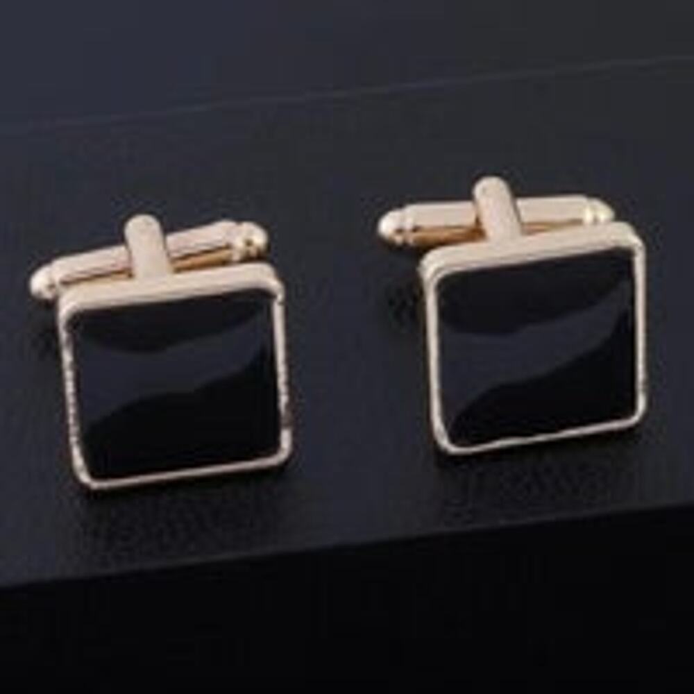 Black Enamel Cufflinks